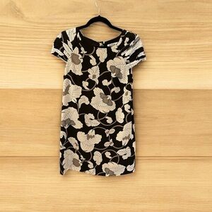 Tibi Vintage Shift Dress, Size 4, Black, 100% Silk, Cap Sleeves w/Gather…